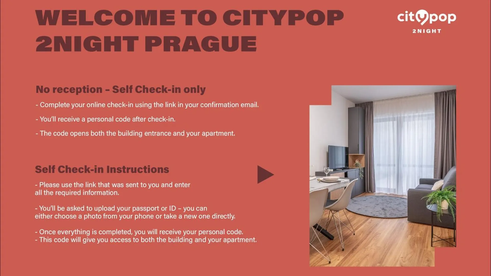 Aparthotel City Pop 2Night Prague - Self Check-In